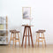 vidaXL - Barstoel - stof - taupe