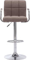 vidaXL - Barstoel - stof - taupe