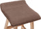 vidaXL - Barstoel - stof - taupe