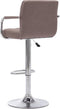 vidaXL - Barstoel - stof - taupe