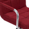 vidaXL - Barstoel - stof - wijnrood