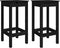 vidaXL - Barstoelen - 2 - st - 40x40x78 - cm - massief - grenenhout - zwart