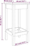 vidaXL - Barstoelen - 2 - st - 40x40x78 - cm - massief - grenenhout - honingbruin