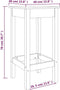vidaXL - Barstoelen - 2 - st - 40x40x78 - cm - massief - grenenhout - wit