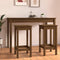 vidaXL - Barstoelen - 2 - st - 40x40x78 - cm - massief - grenenhout - honingbruin