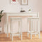 vidaXL - Barstoelen - 2 - st - 40x40x78 - cm - massief - grenenhout - wit