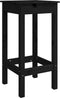 vidaXL - Barstoelen - 2 - st - 40x40x78 - cm - massief - grenenhout - zwart