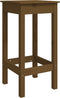 vidaXL - Barstoelen - 2 - st - 40x40x78 - cm - massief - grenenhout - honingbruin