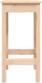 vidaXL - Barstoelen - 2 - st - 40x41,5x112 - cm - massief - grenenhout - wit