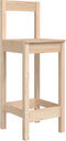 vidaXL - Barstoelen - 2 - st - 40x41,5x112 - cm - massief - grenenhout