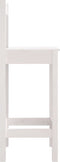 vidaXL - Barstoelen - 2 - st - 40x41,5x112 - cm - massief - grenenhout - wit