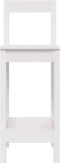 vidaXL - Barstoelen - 2 - st - 40x41,5x112 - cm - massief - grenenhout - wit