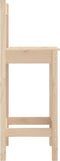vidaXL - Barstoelen - 2 - st - 40x41,5x112 - cm - massief - grenenhout