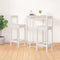 vidaXL - Barstoelen - 2 - st - 40x41,5x112 - cm - massief - grenenhout - wit