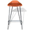 vidaXL - Barstoelen - 2 - st - echt - leer - zwart - en - bruin