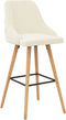 vidaXL - Barstoelen - 2 - st - fluweel - crème
