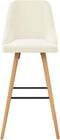 vidaXL - Barstoelen - 2 - st - fluweel - crème