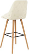 vidaXL - Barstoelen - 2 - st - fluweel - crème