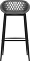 vidaXL - Barstoelen - 2 - st - grijs