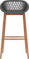 vidaXL - Barstoelen - 2 - st - grijs