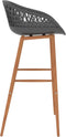 vidaXL - Barstoelen - 2 - st - grijs