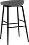 vidaXL - Barstoelen - 2 - st - grijs