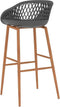 vidaXL - Barstoelen - 2 - st - grijs