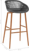 vidaXL - Barstoelen - 2 - st - grijs