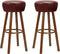 vidaXL - Barstoelen - 2 - st - kunstleer - bruin