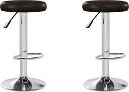 vidaXL - Barstoelen - 2 - st - kunstleer - bruin
