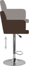 vidaXL - Barstoelen - 2 - st - kunstleer - bruin