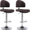 vidaXL - Barstoelen - 2 - st - kunstleer - bruin