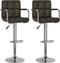vidaXL - Barstoelen - 2 - st - kunstleer - bruin
