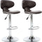 vidaXL - Barstoelen - 2 - st - kunstleer - bruin