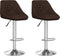 vidaXL - Barstoelen - 2 - st - kunstleer - bruin