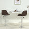 vidaXL - Barstoelen - 2 - st - kunstleer - bruin