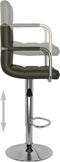 vidaXL - Barstoelen - 2 - st - kunstleer - bruin