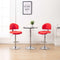 vidaXL - Barstoelen - 2 - st - kunstleer - rood