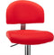 vidaXL - Barstoelen - 2 - st - kunstleer - rood