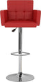 vidaXL - Barstoelen - 2 - st - kunstleer - rood