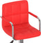 vidaXL - Barstoelen - 2 - st - kunstleer - rood