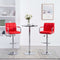 vidaXL - Barstoelen - 2 - st - kunstleer - rood