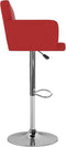 vidaXL - Barstoelen - 2 - st - kunstleer - rood