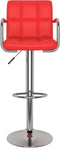 vidaXL - Barstoelen - 2 - st - kunstleer - rood