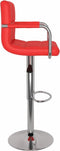 vidaXL - Barstoelen - 2 - st - kunstleer - rood