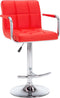 vidaXL - Barstoelen - 2 - st - kunstleer - rood