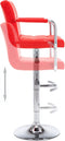 vidaXL - Barstoelen - 2 - st - kunstleer - rood
