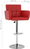 vidaXL - Barstoelen - 2 - st - kunstleer - rood