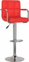 vidaXL - Barstoelen - 2 - st - kunstleer - rood