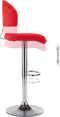 vidaXL - Barstoelen - 2 - st - kunstleer - rood